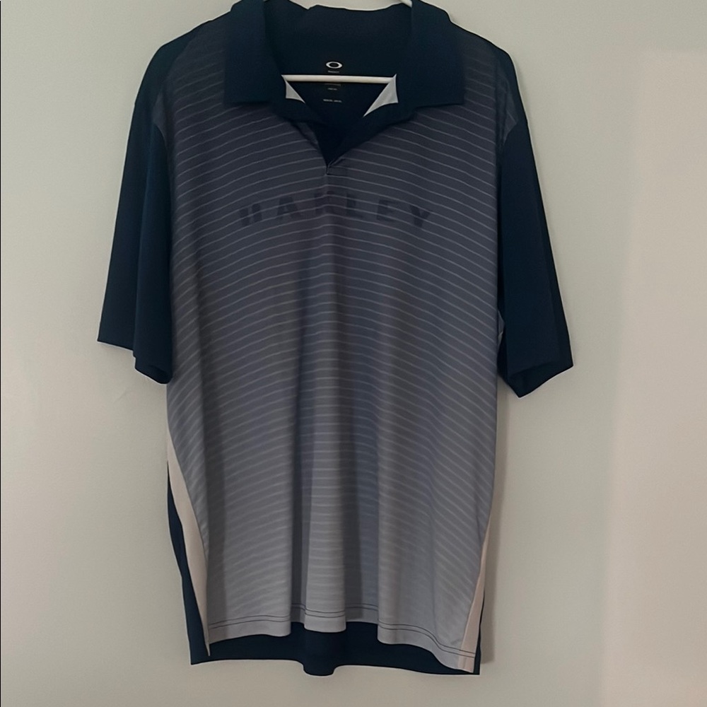 Oakley Blue Performance Golf Polo Shirt XXL